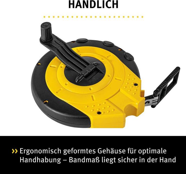 Produktbild Stabila Kapselbandmass LBM 2000 STEEL, Stahlband, metrische Skala (20 m)