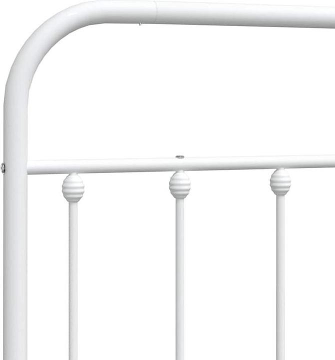 Actual product image vidaXL Kopfteil Metall Weiss 100 cm, Farbe: Weiss, Material (105 x 3 x 100 cm)