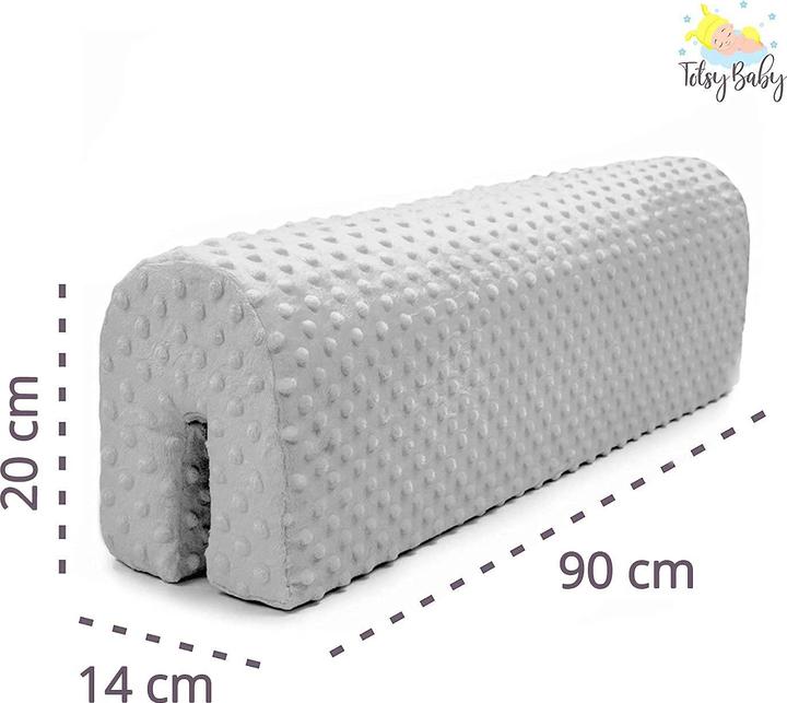 Produktbild Totsy Baby Bettkantenschutz, 90cm, Hellgrau