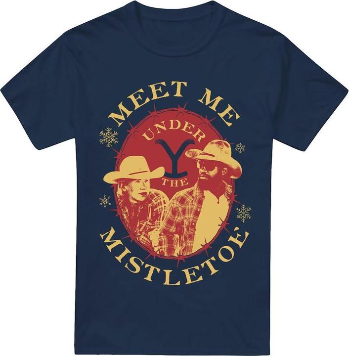 Produktbild Yellowstone Meet Me Under The Mistletoe TShirt weihnachtliches Design (4XL)