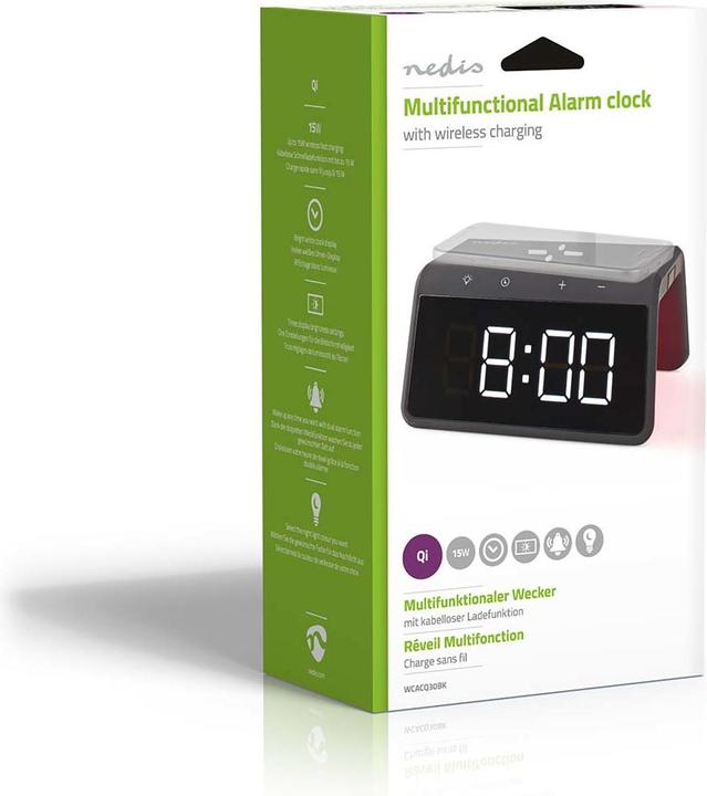 Actual product image Nedis Alarm clock -Wireless charger