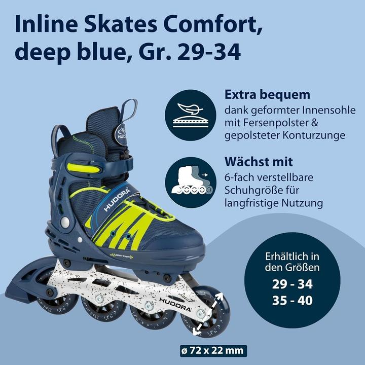 Actual product image Hudora Inline Skates Comfort (29, 30, 31, 32, 33, 34)