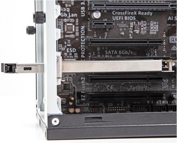 Actual product image Delock Removable rack Slot 1 x M.2 NMVe SSD for removable rack