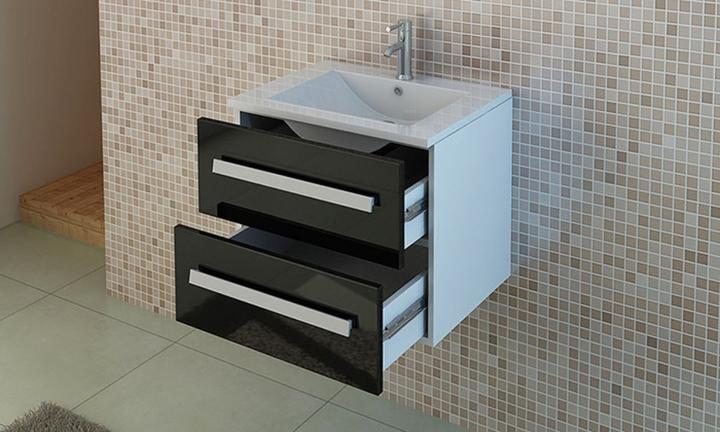 Produktbild Jet-Line AROSA II Badset schwarz Badmöbel