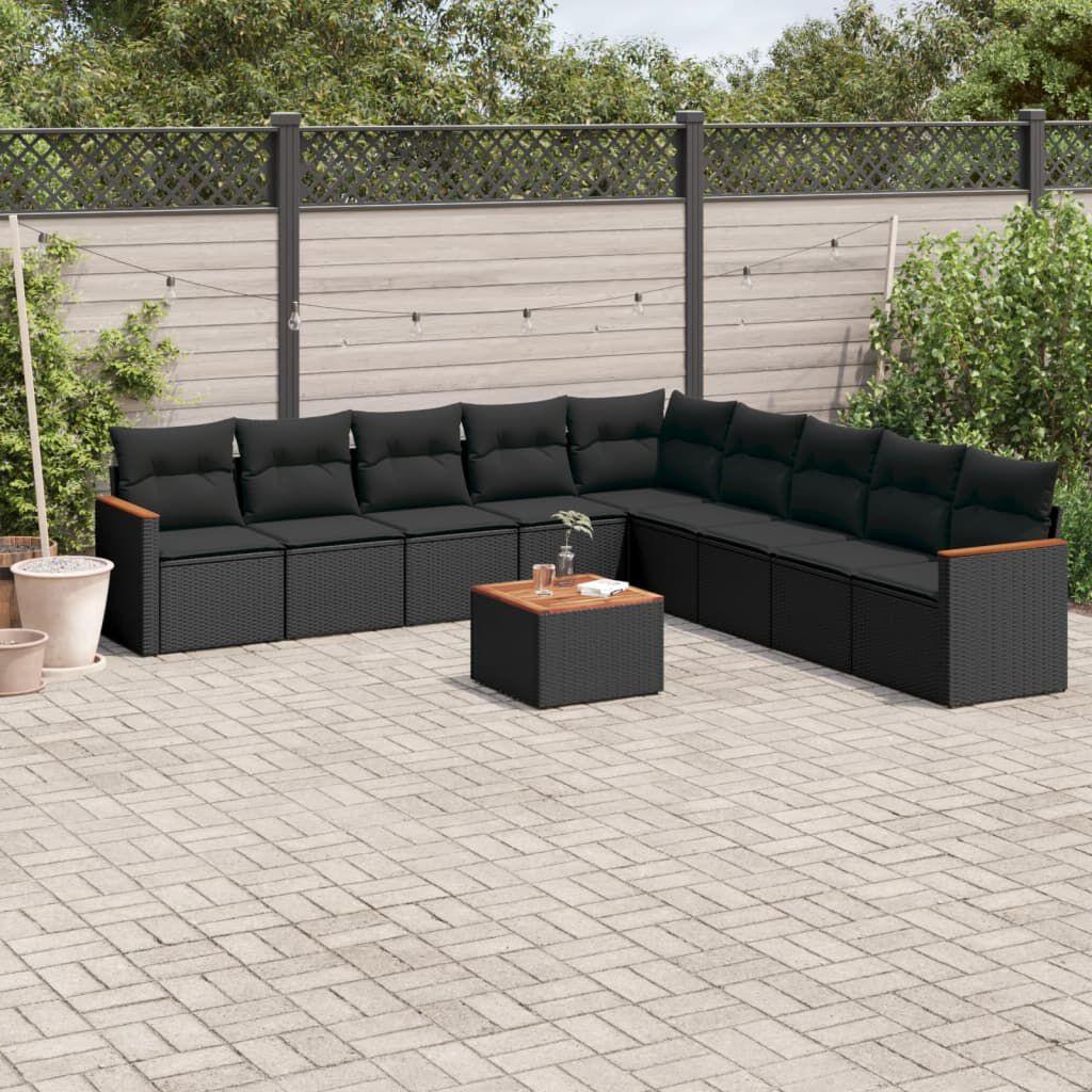 Thumbnail - VidaXL, Gartenlounge, 10-tlg. Garten-Lounge-Set mit Kissen