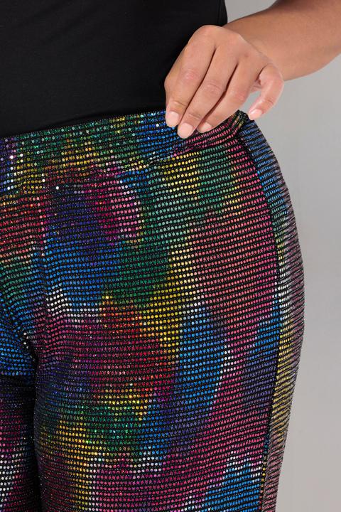 Produktbild Angel of Style Hose, gerades Bein, Paillettenoptik, Elastikbund (46)