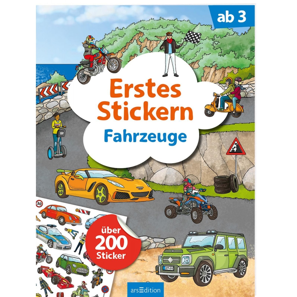 Erstes Stickern Fahrzeuge, Kinderbücher von Sebastian Coenen