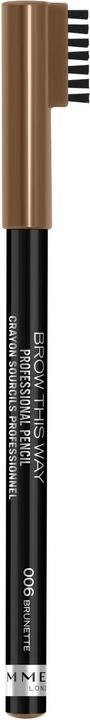 Rimmel London Rimmel - Brow This Way Brow Eyebrow Pencil with Brush 006 Brunette 0.25g (006 Brunette)