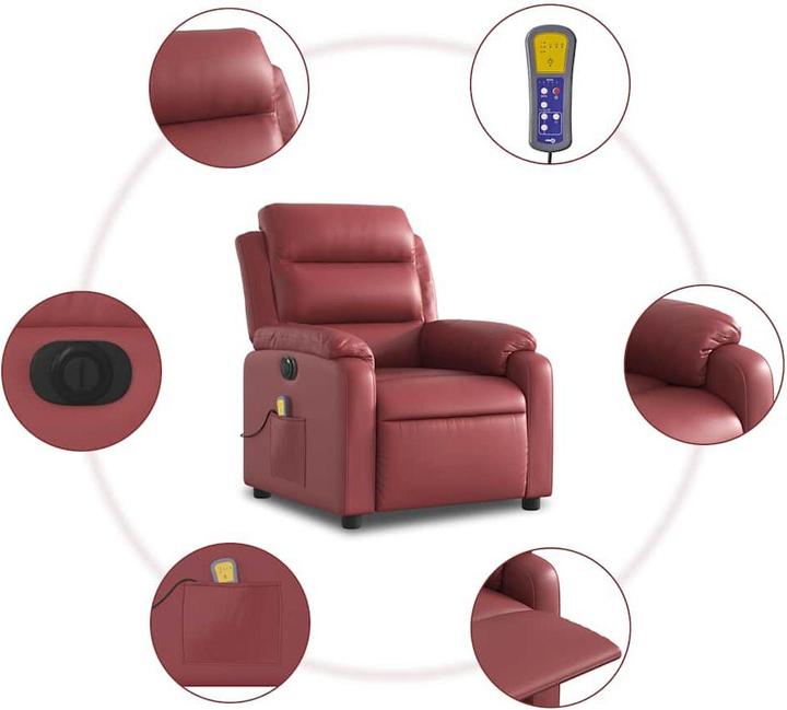 Produktbild vidaXL Massagesessel Elektrisch Sessel Fernsehsessel Relaxsessel Kunstleder