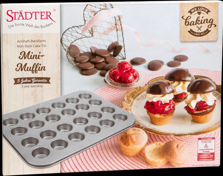 Immagine prodotto Städter CupCakes Teglia per 24 mini CupCakes (36 cm)
