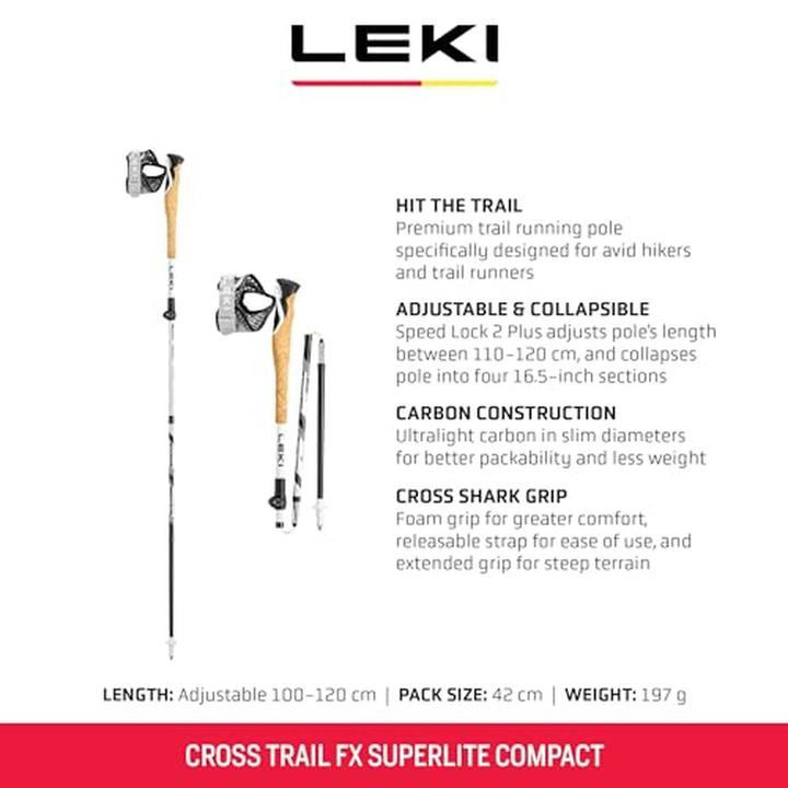 Image du produit Leki Cross Trail FX Superlite compact (100 - 120 cm)