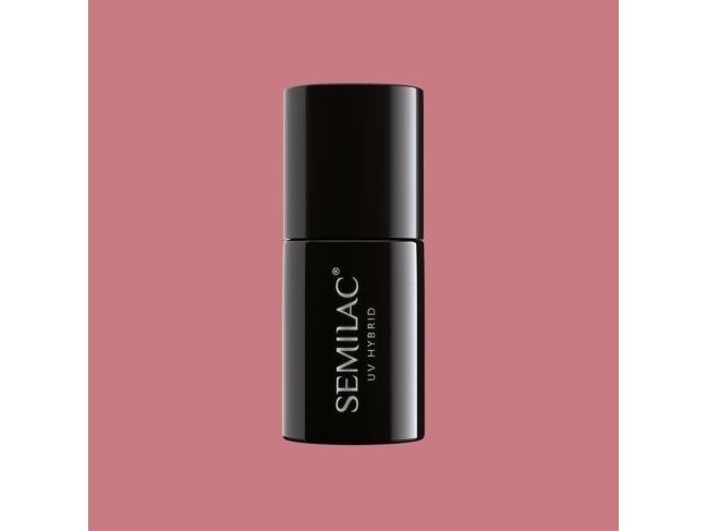 Actual product image Semilac Extend 818 hybrid nail polish 5in1 brown pink 7ml (brown-pink)