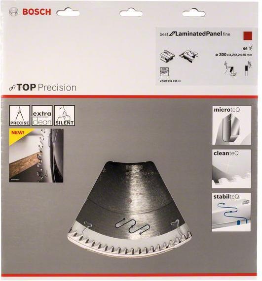 Actual product image Bosch Professional Zubehör Circular saw blade Top Precision Best for Laminated Panel Fine 300x30x3.2 mm, 96