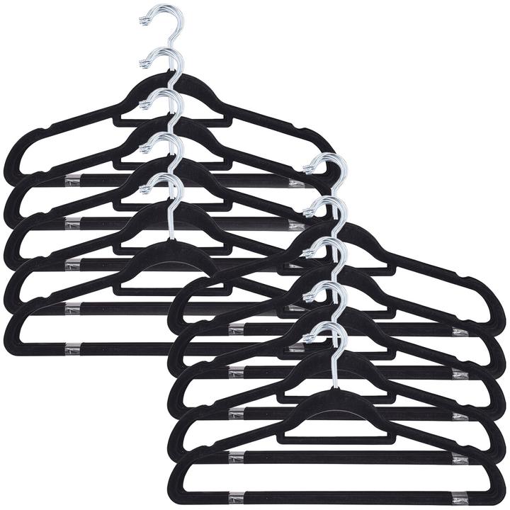 Produktbild Excellent Houseware Kleiderbügel mit Kleinteilsteg, 100er Set (100x)