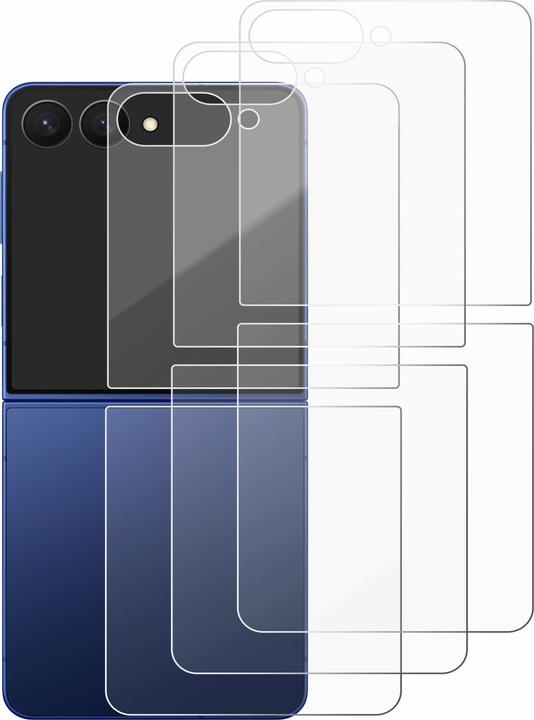 Actual product image Savvies 3x Smart Glass - 9H Hybrid Glass Screen Protector for Samsung Galaxy Z Flip 7 (Back) (3 pcs., Samsung Galaxy Z Flip7)