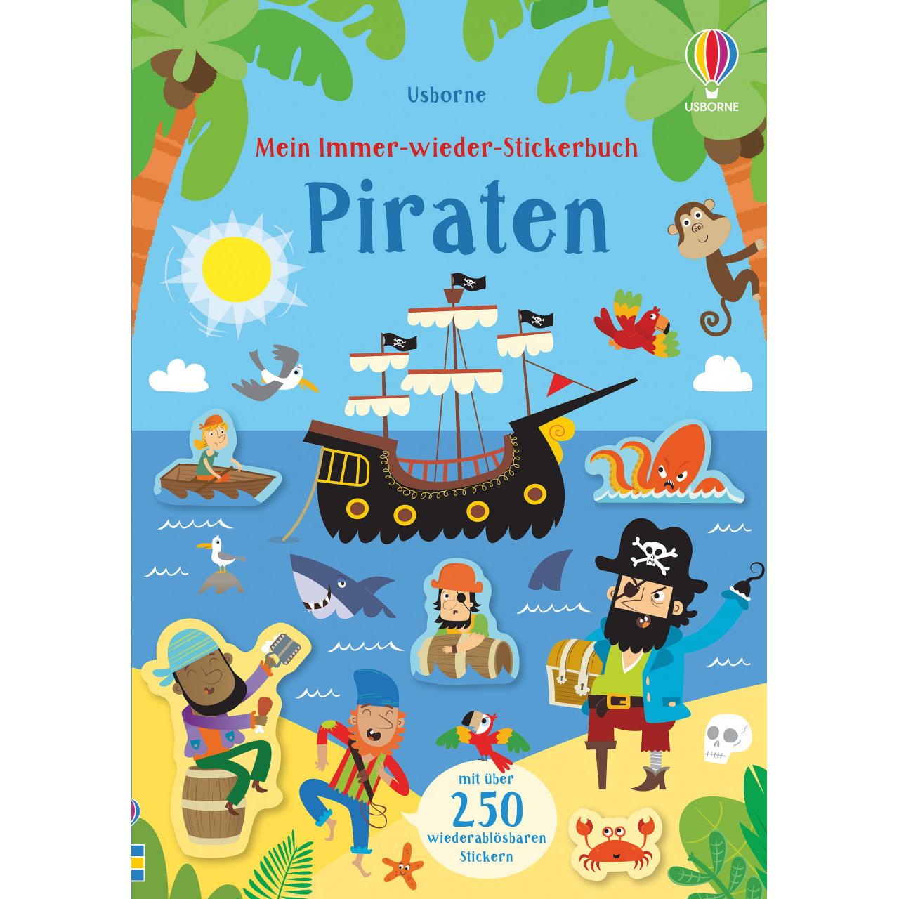 Usborne Publishing, Sticker, Mein Immer-wieder-Stickerbuch: Piraten