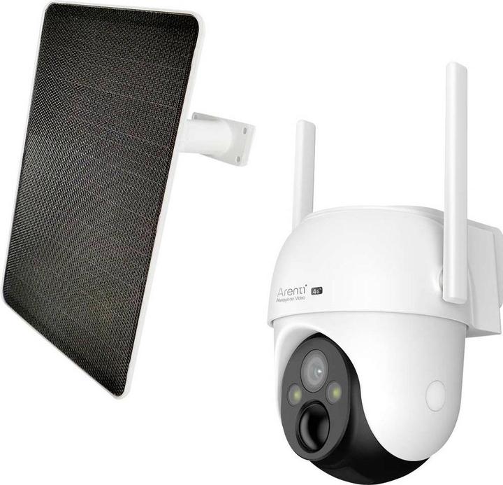 Actual product image Arenti GO3G Kit34G LTE Wireless 2K 3MP Battery Powered Security Camera Including Solar Panel (2304 x 1296 Pixels)