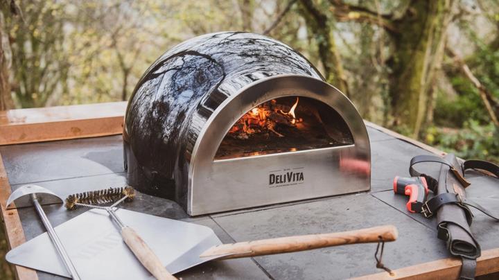 Immagine prodotto Delivita Forno per pizza nero (Legno del forno per pizza)