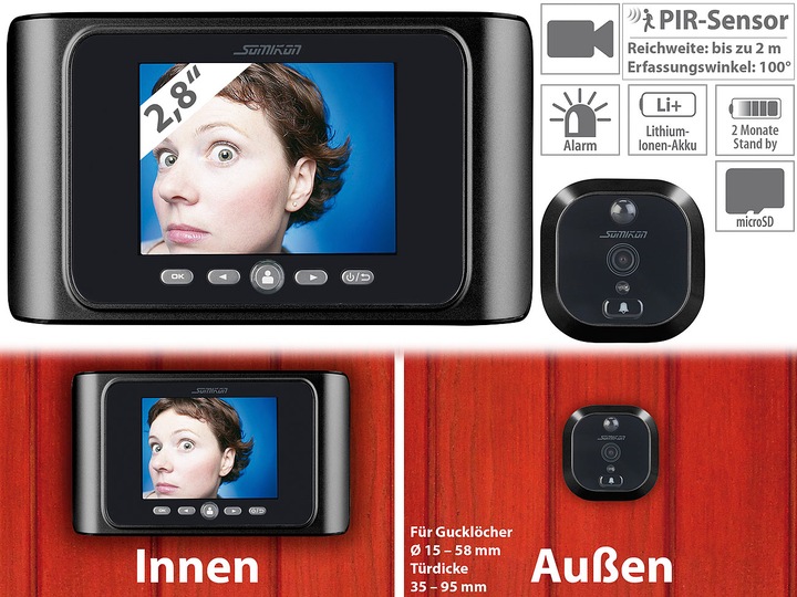 Immagine prodotto Somikon Telecamera per la visione della porta (Digitale)