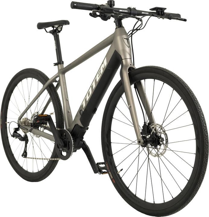 Actual product image Totem Urban E-Bike Fitness 28" HWD mid-motor 70NM / 6.4Ah platinum (48 cm)