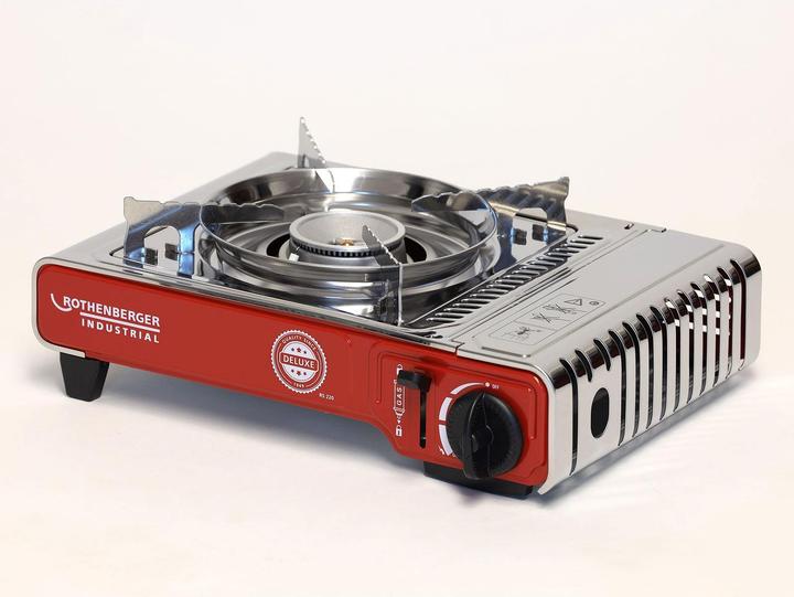 Rothenberger Industrial Gas Camping Kocher Deluxe RS 220 1500004233 Edelstahl