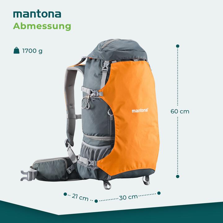 Produktbild mantona elementsPro 40 orange (Fotorucksack, 14 l)