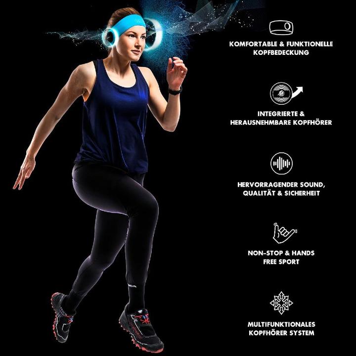 Produktbild Earebel - Elite - Hoofdband maat S/M - on ear - koptelefoon - sport koptelefoon - hardlopen - fitness fietse