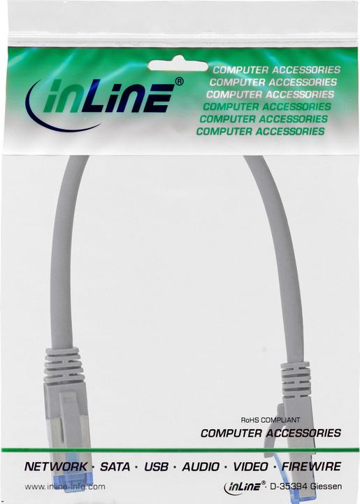 Produktbild InLine Patchkabel (S/FTP, CAT6a, 0.30 m)