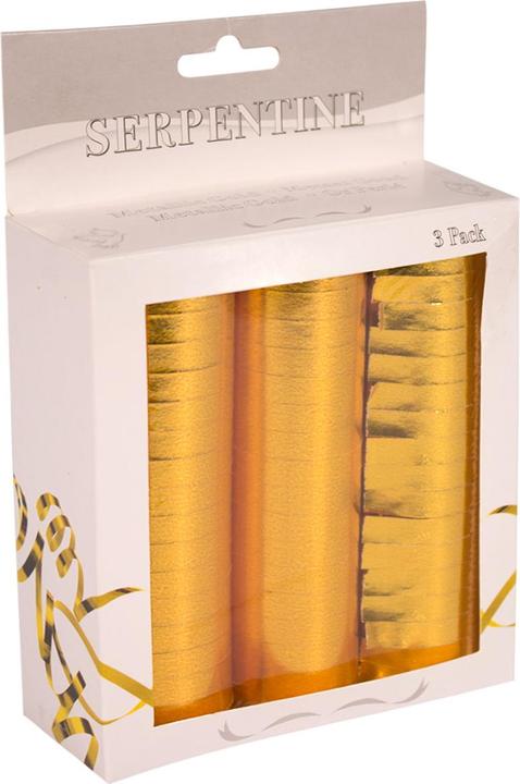 Produktbild Folat Streamern Metallic Gold (3 Stk.)