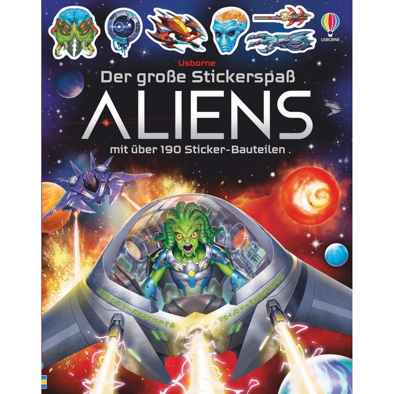 Der grosse Stickerspass: Aliens, Kinderbücher von Simon Tudhope, Gong Studios