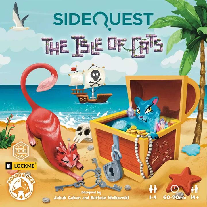 Produktbild Asmodée Side Quest: The Isle of Cats (Englisch, 1 - 4 Spieler)