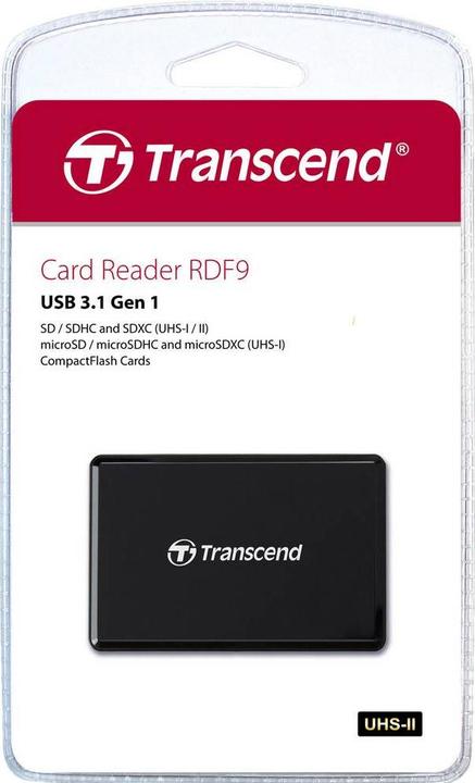 Actual product image Transcend Card Reader TSRDF9K2 (USB 3.1)