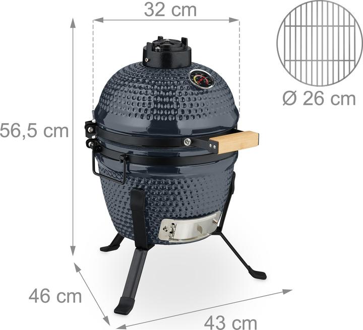 Actual product image Relaxdays Kamado-Grill (260 mm)