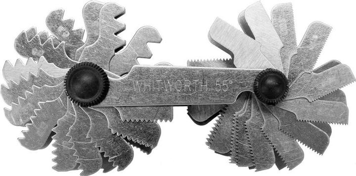 Image du produit Toya SPRAWDZIAN GRZEBIENIOWY DO GWINTÓW METRYCZNYCH 60° 0,25-6,0mm I WHITWORTH 55° 4-62 BSW YT-29984