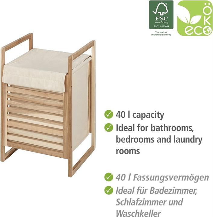 Actual product image Wenko Laundry Chest Acina brown (40 l)
