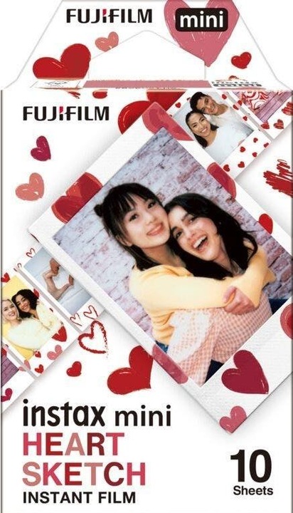 Fujifilm Instax Mini Heart Sketch (Instax Mini 90, Instax Mini 11, Instax Mini Evo, Instax mini 12)