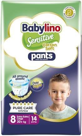 Babylino Sensitive Cotton Soft Diapers Pants Size 8 XXL 14 Pieces (Taille 8, 14 pièce(s))