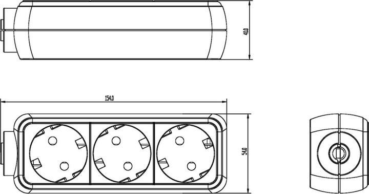 Actual product image Bachmann Selly (3x, CEE 7/3, 1.50 m)