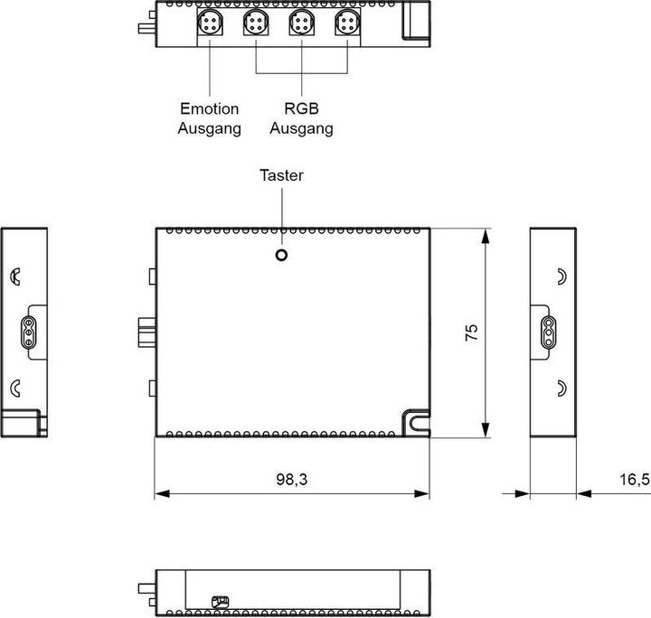 Actual product image L&S Mec Modul 4-Kan. 24 V, Zigbee Mono+Emoti