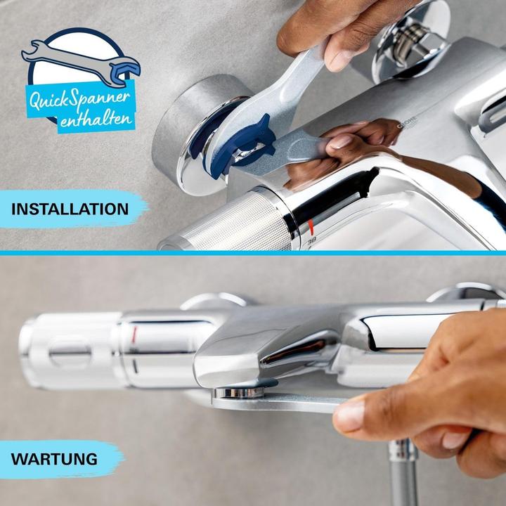 Actual product image Grohe Start QuickFix shower mixer, exposed, chrome