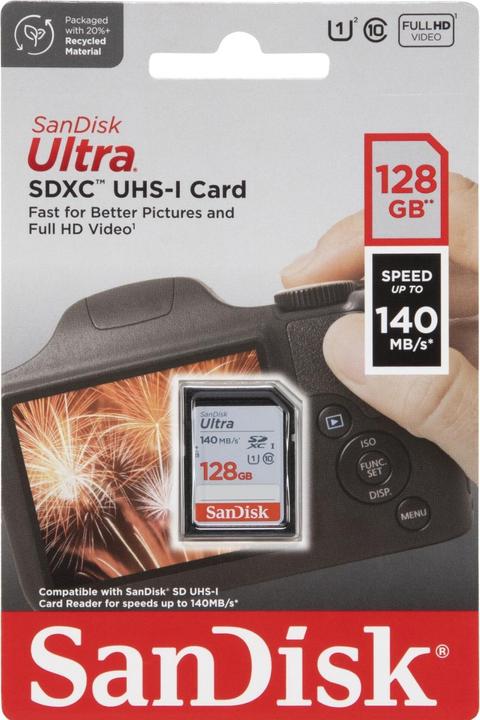 Productafbeelding SanDisk Ultra SDXC /s (128 GB, SDXC, U1, UHS-I)