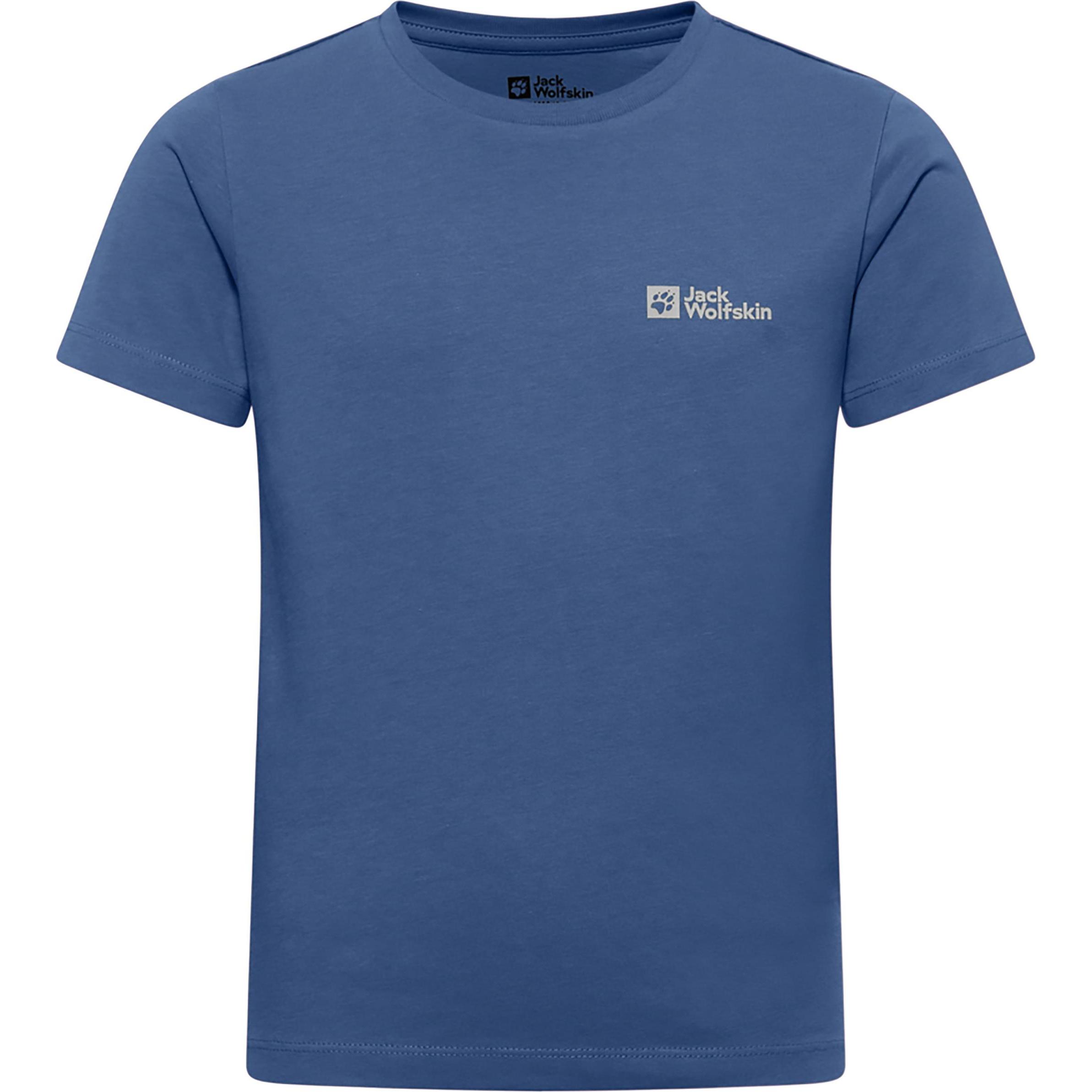 Jack Wolfskin, Jungen, Sportshirt, Essential Cotton T K (104), Blau, 104