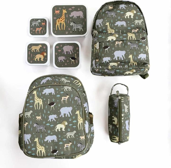 Produktbild A Little Lovely Company Lunch & snack box set SBSESA46