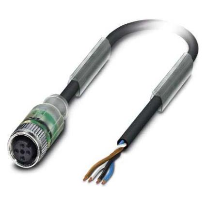 Phoenix Contact Contact 1694800 Sensor-/Aktuatorkabel 1,5 m, Elektronikkabel + Stecker, Schwarz