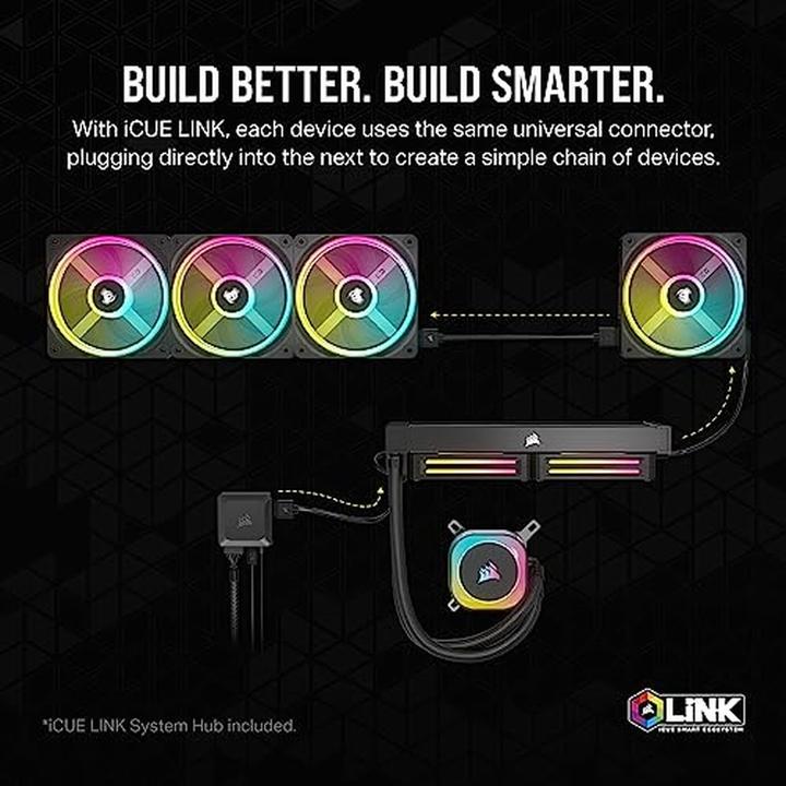 Actual product image Corsair Icue Link QX140 (140 mm, 2 x)