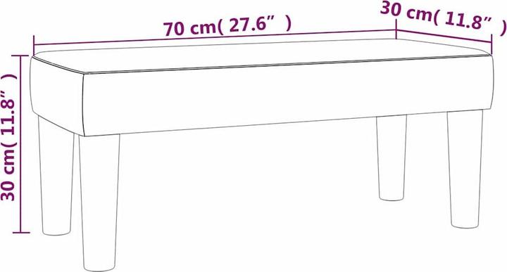 Produktbild vidaXL Bank (30 cm)