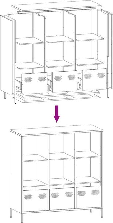 Image du produit vidaXL Highboard (101.50 x 39 x 103.50 cm)