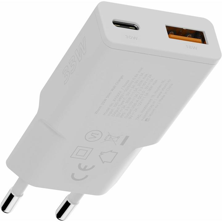 Image du produit Xtorm 1x USB-C, 1x USB-A 18W Go2 SlimLine (33 W, 2 ports)