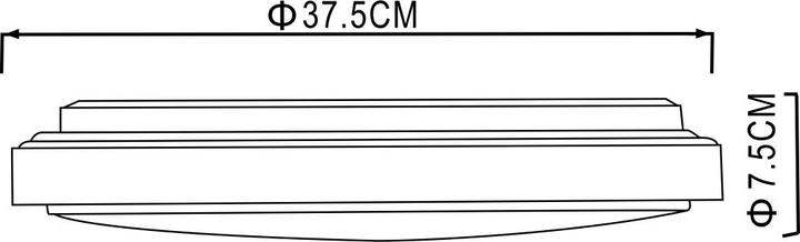 Actual product image Globo Ceiling light Kalle white 1xLED (1900 lm)