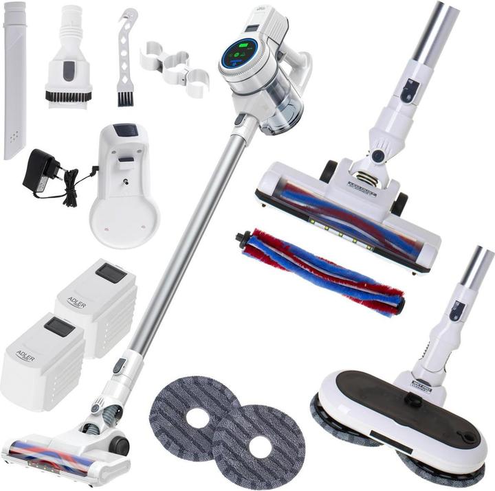 Actual product image Adler Vacuum Ceaner | AD 7064 2in1 | Cordless operating | 220-240 V | Operating time (max) 57 min | White
